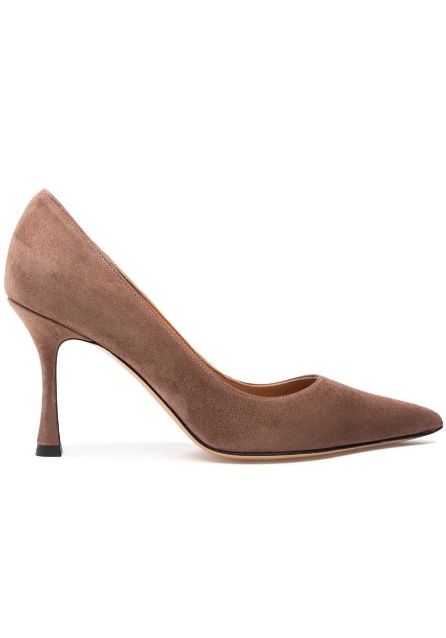 Women Roberto Festa Pumps | Lory Pump Dark Beige Suede