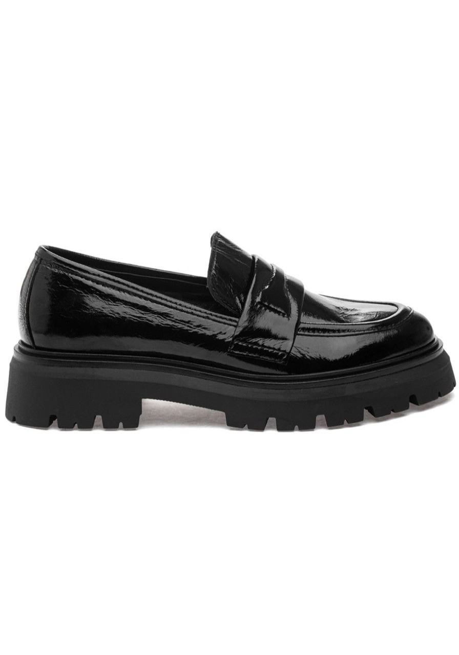 Women 275 Central Loafers & Oxfords | Lewis Loafer Black Patent Leather