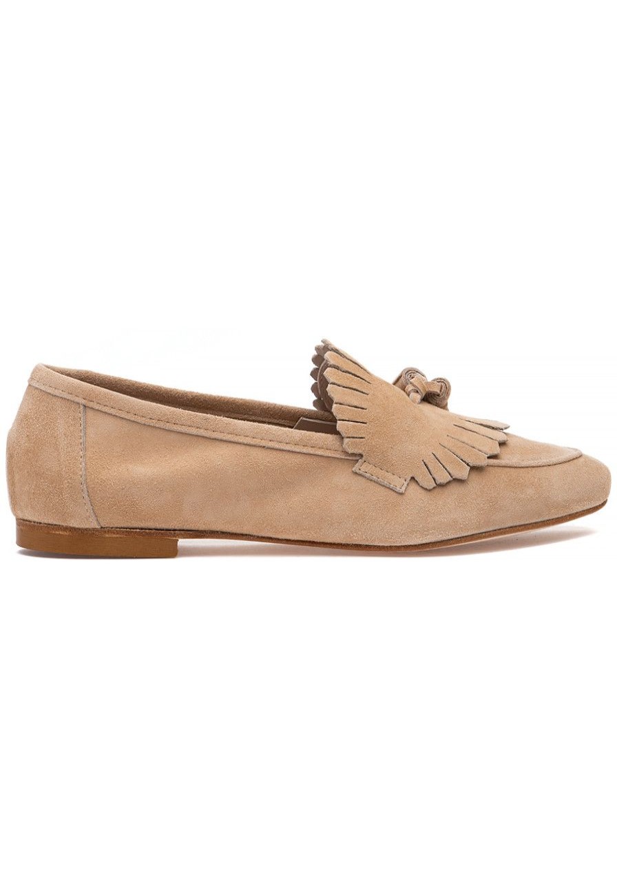 Women 275 Central Flats | Lovey Loafer Camel