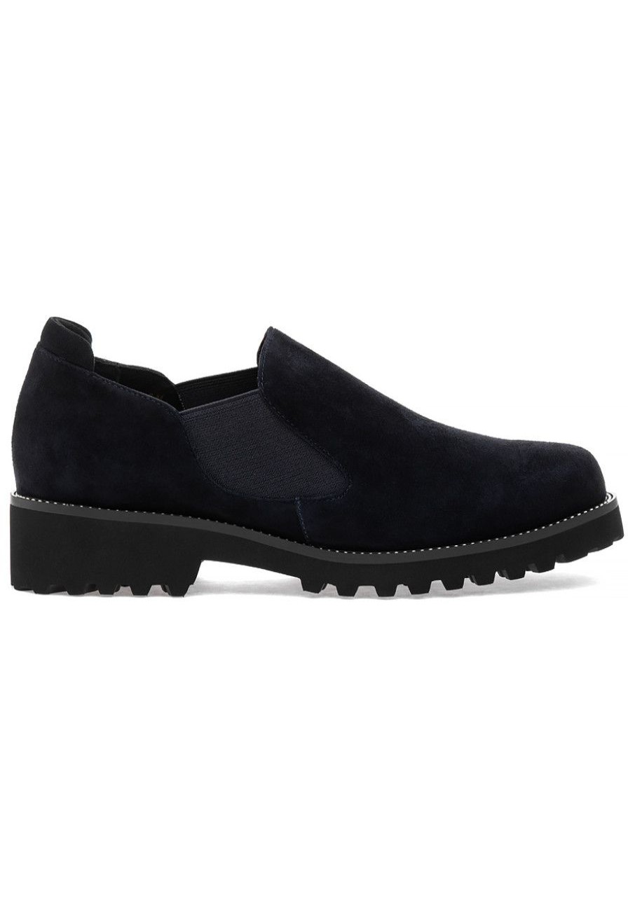 Women Jildor Loafers & Oxfords | Zayne Loafer Navy Suede