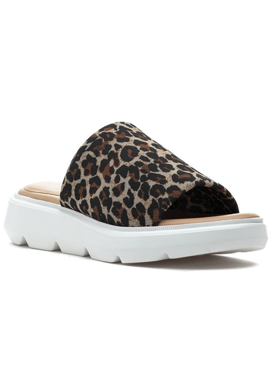 Women Jildor Sandals | Clutterbuck Sandal Camel Leopard