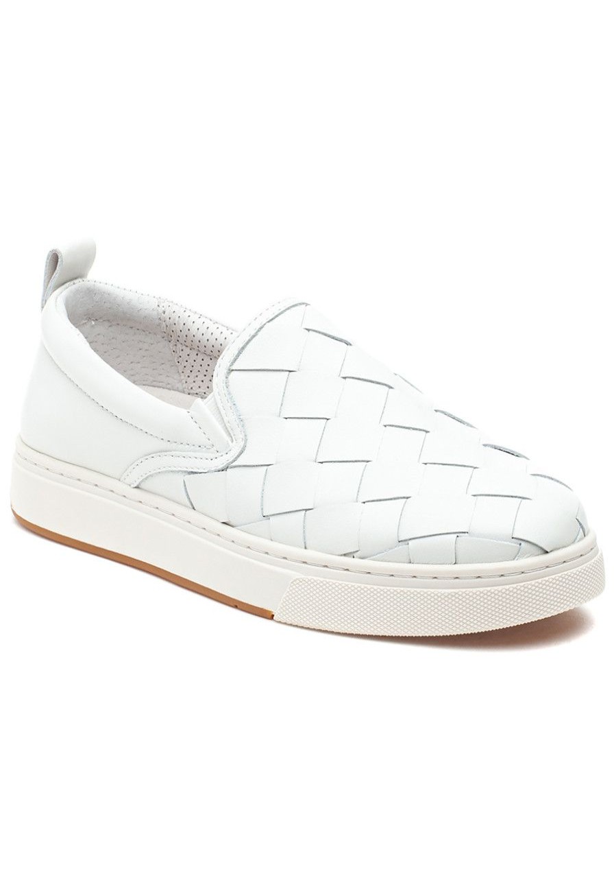 Women J/Slides Sneakers | Junior Sneaker White Leather
