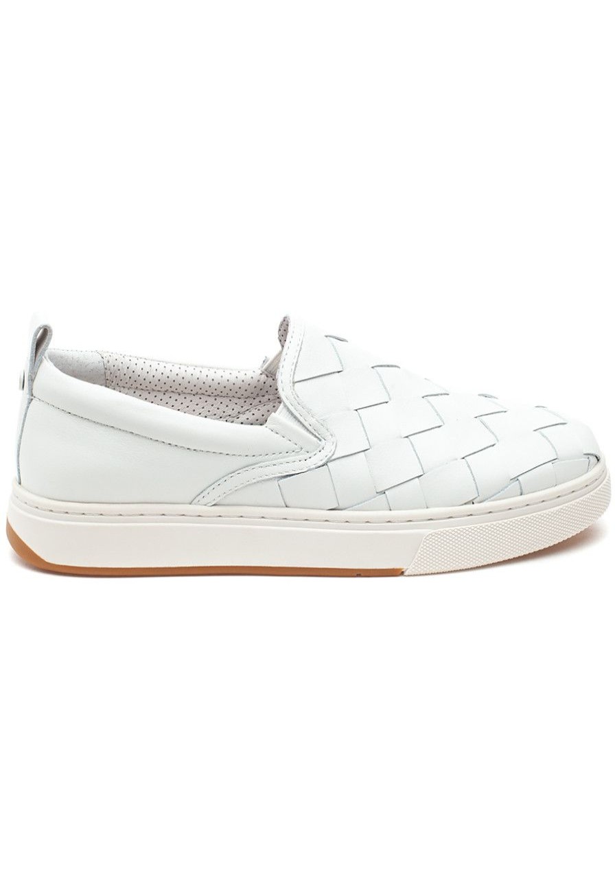 Women J/Slides Sneakers | Junior Sneaker White Leather