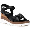 Women Jildor Sandals | Clew Wedge Sandal Black Nappa