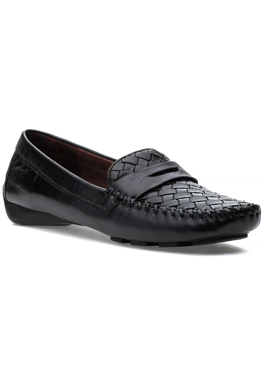 Women Robert Zur Loafers & Oxfords | Petra Loafer Black Leather
