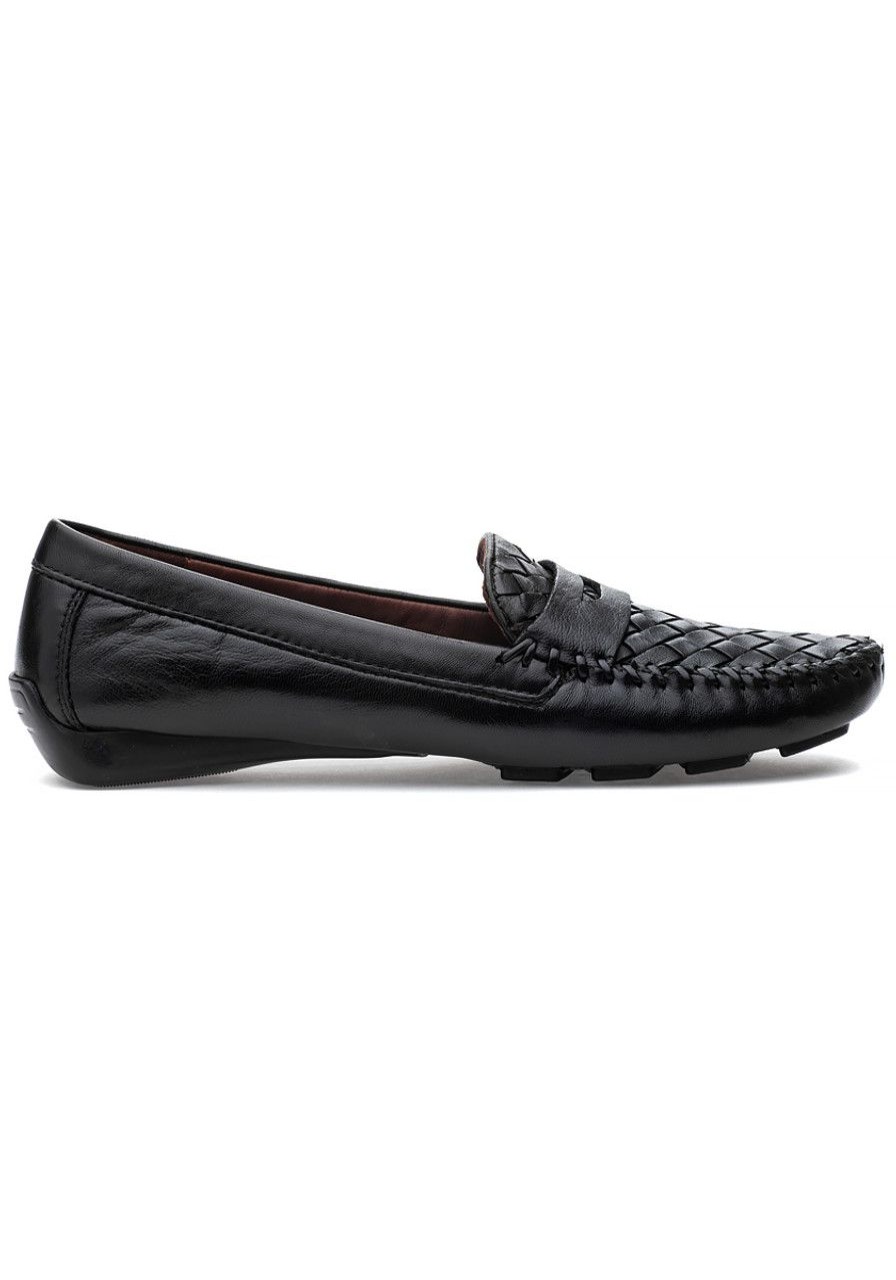 Women Robert Zur Loafers & Oxfords | Petra Loafer Black Leather