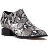 Women Silent D Boots | Ivtay Boot Black & White Python