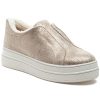 Women J/Slides Sneakers | Nada Sneaker Light Gold Metallic Suede