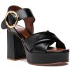 Women See by Chloe Sandals | Lyna High Heel Sandal Black Leather