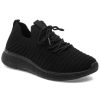Women Urban Sport Sneakers | Dyann Sneaker Black Knit