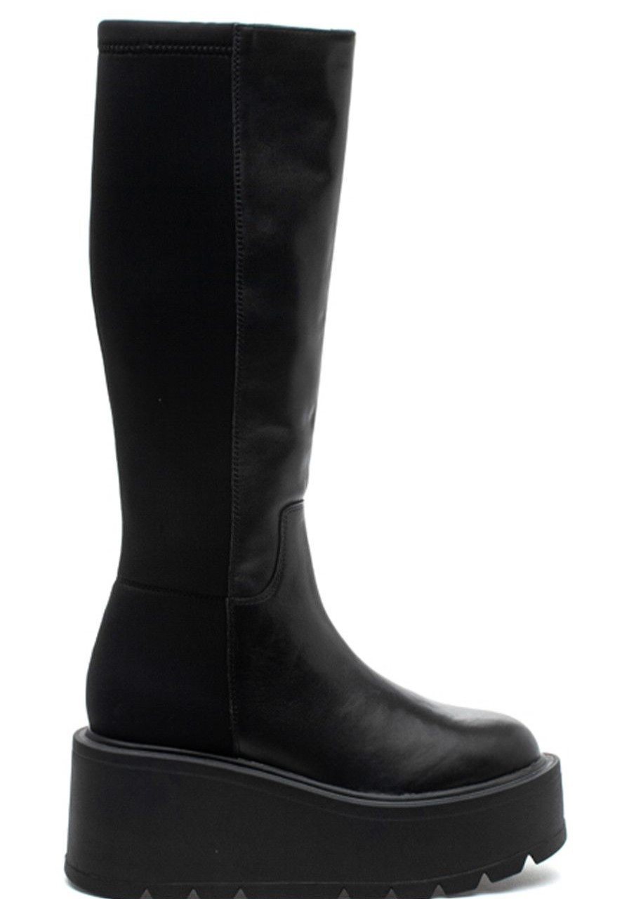 Women J/Slides Boots | Victoria Boot Black Leather