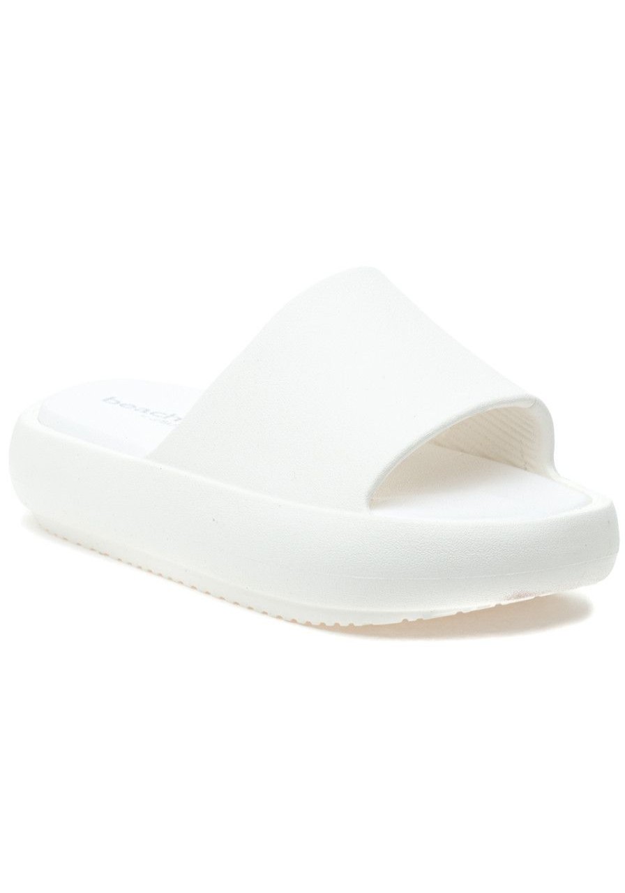 Women Beach Slides Sandals | Squish Sandal White Eva