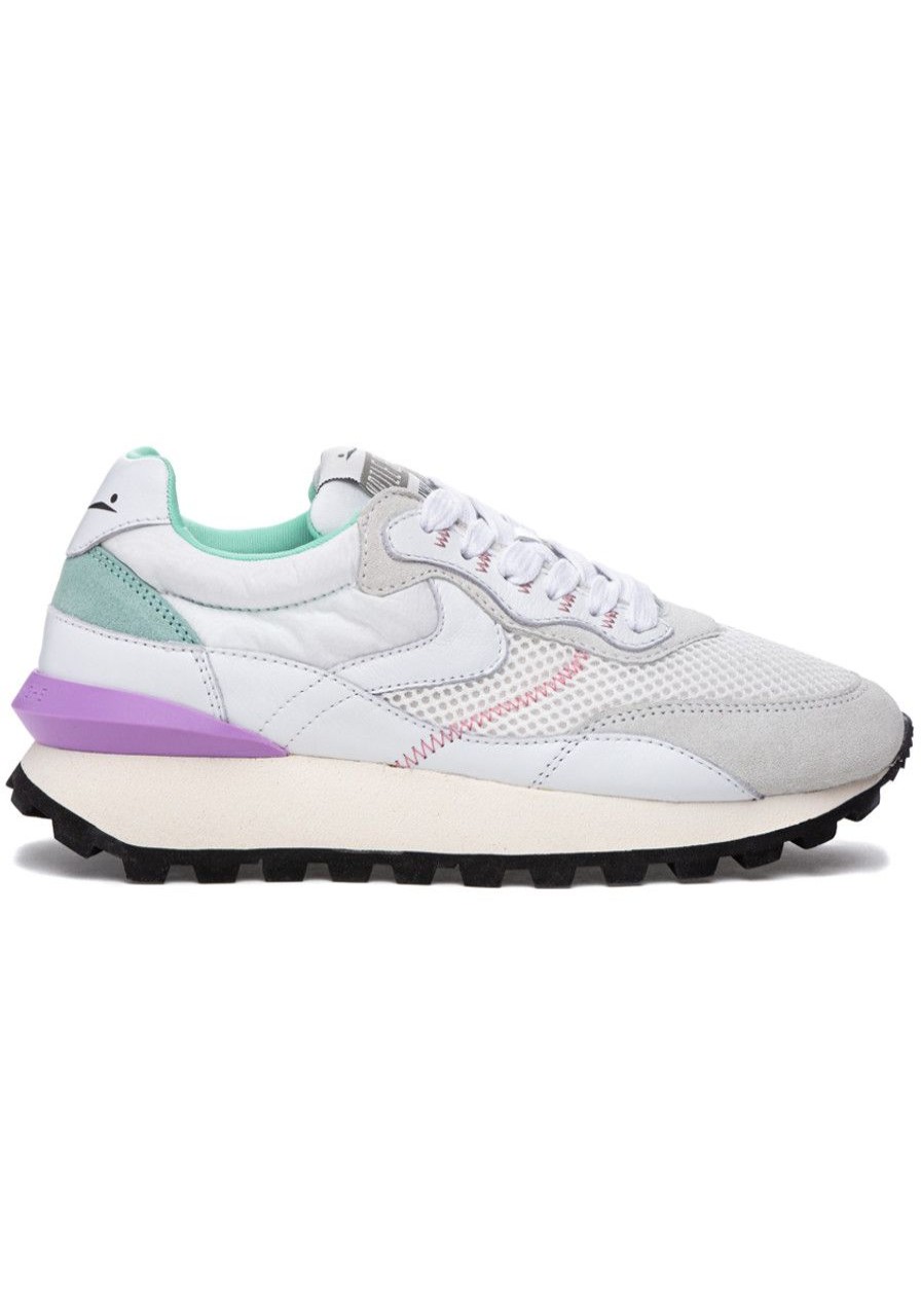 Women Voile Blanche Sneakers | Qwark Hype Woman Sneaker White Multi
