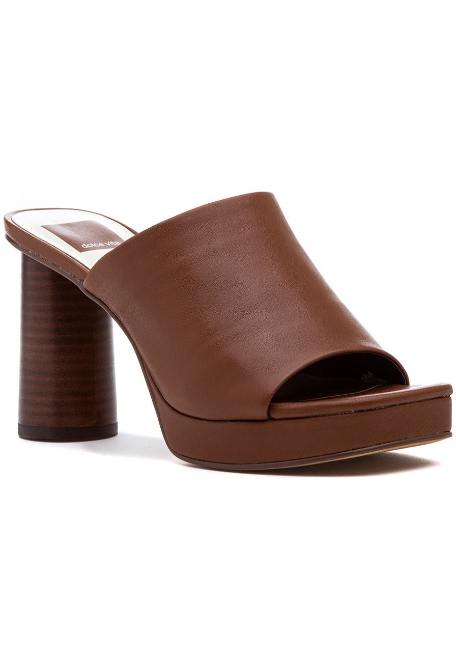 Women Dolce Vita Sandals | Alyssa Sandal Dark Brown Leather