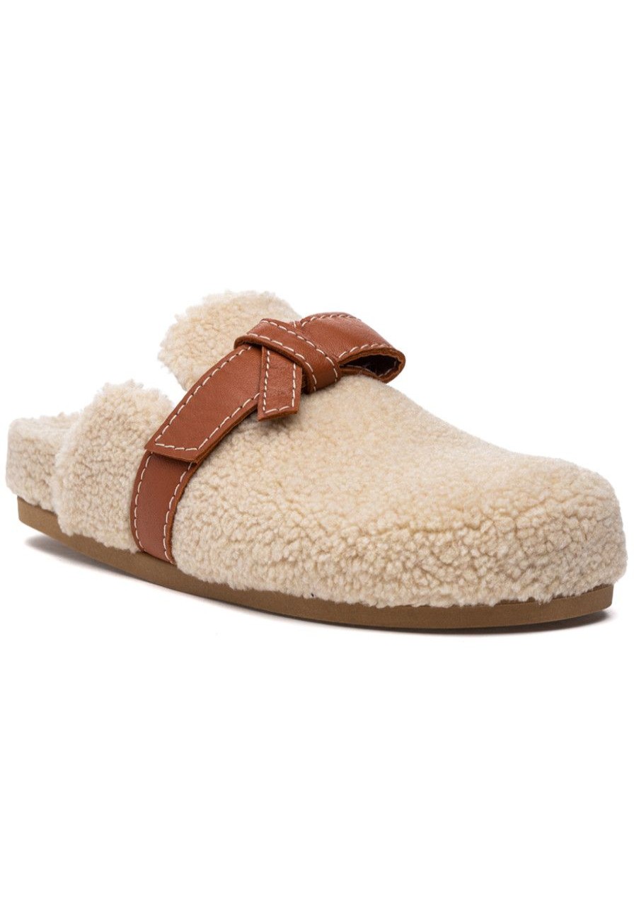 Women 275 Central Mules & Clogs | Ellison Clog Natural Shearling
