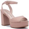 Women Chinese Laundry Sandals | Theresa Sandal Dark Nude Microsuede