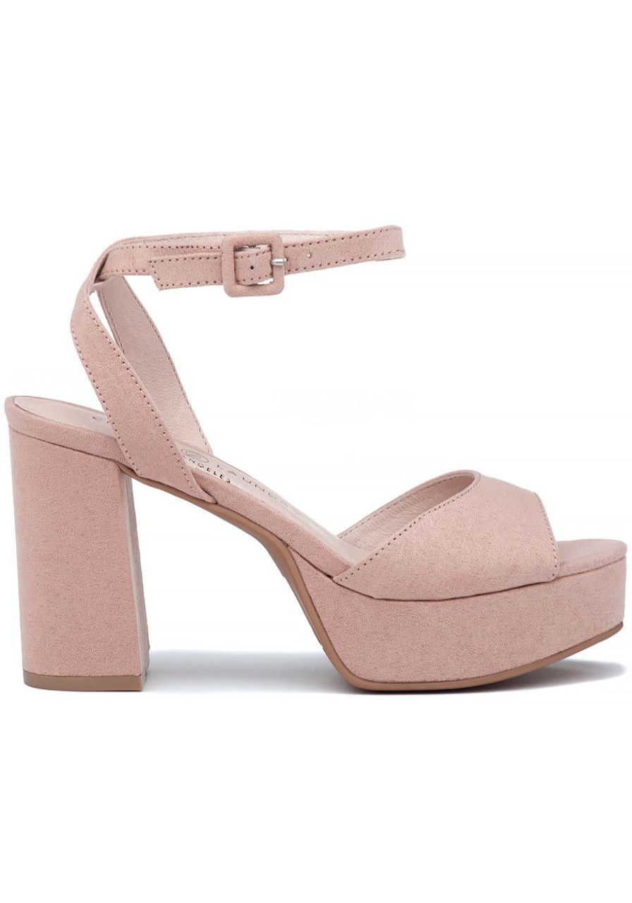 Women Chinese Laundry Sandals | Theresa Sandal Dark Nude Microsuede
