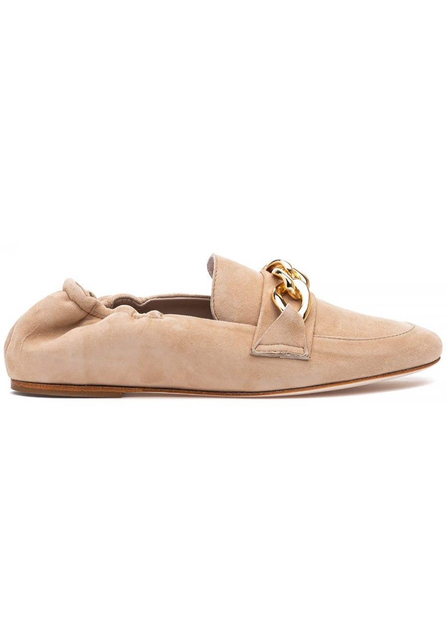 Women 275 Central Flats | Lazer Loafer Camel Suede