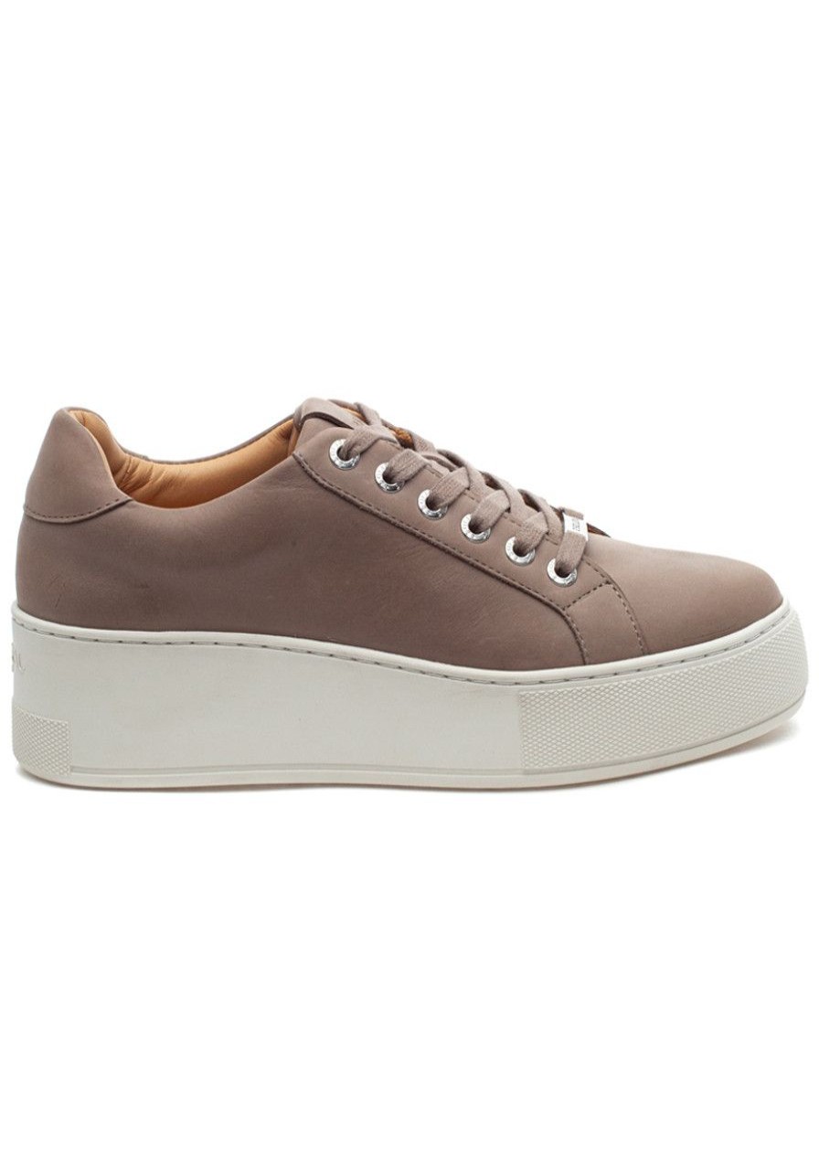 Women J/Slides Sneakers | Maya Sneaker Taupe Leather