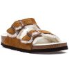 Women Birkenstock Sandals | Arizona Shearling Sandal Tan Suede