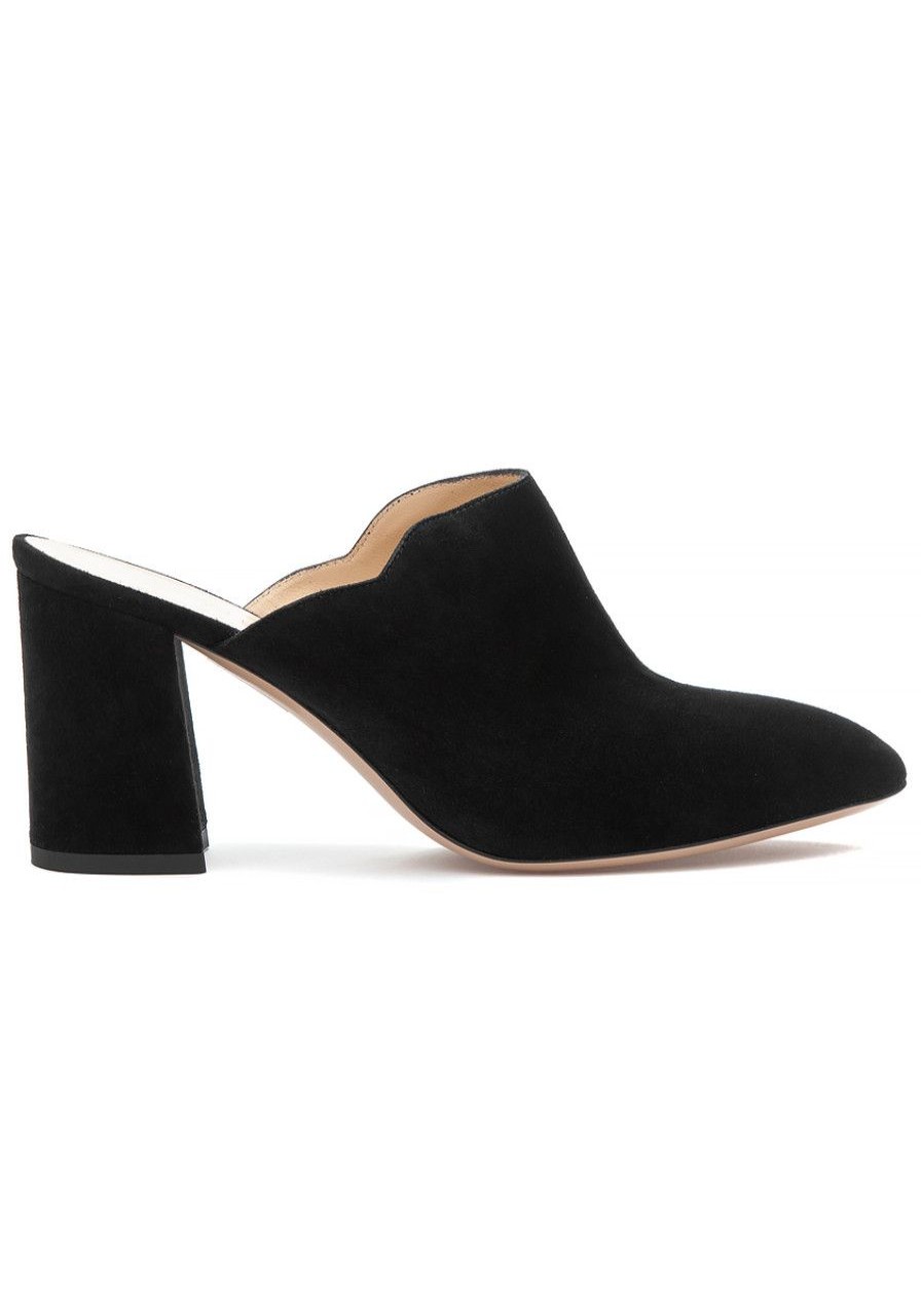 Women 275 Central Mules & Clogs | Cozza Mule Black Suede