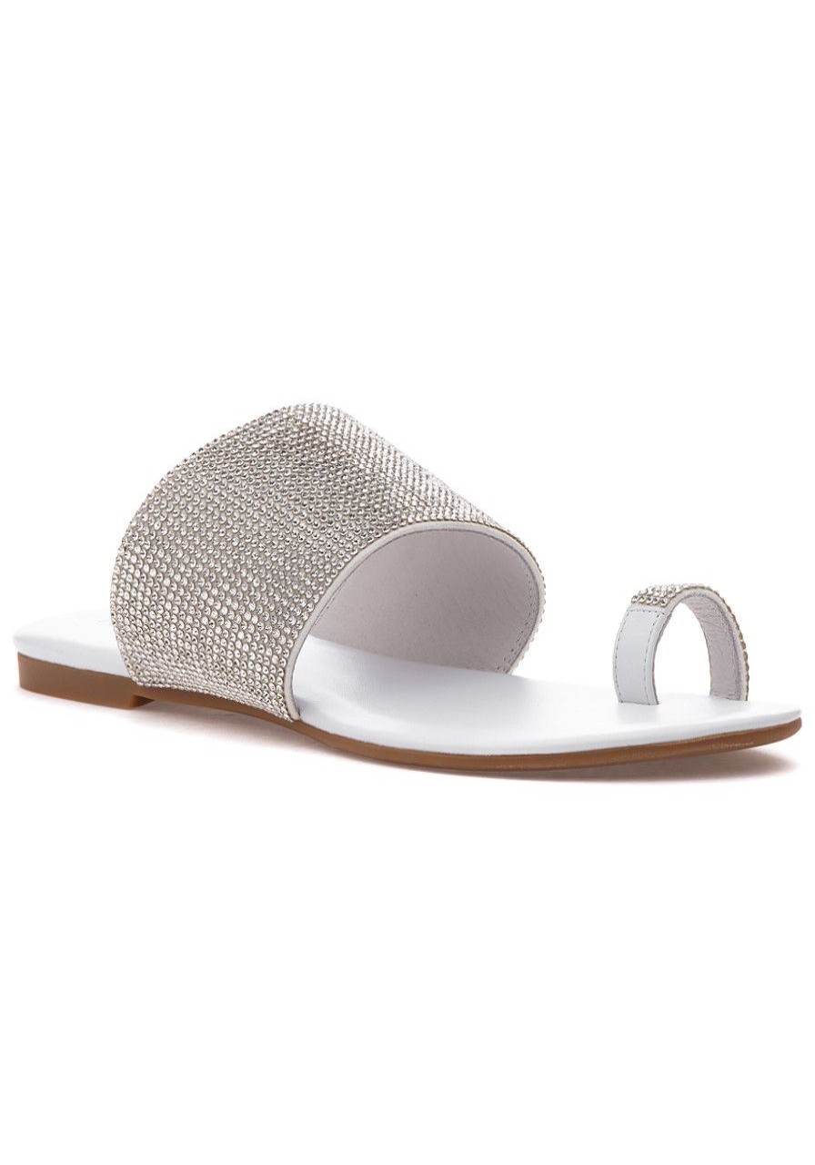 Women Jeffrey Campbell Sandals | Jema Sandal White/Silver