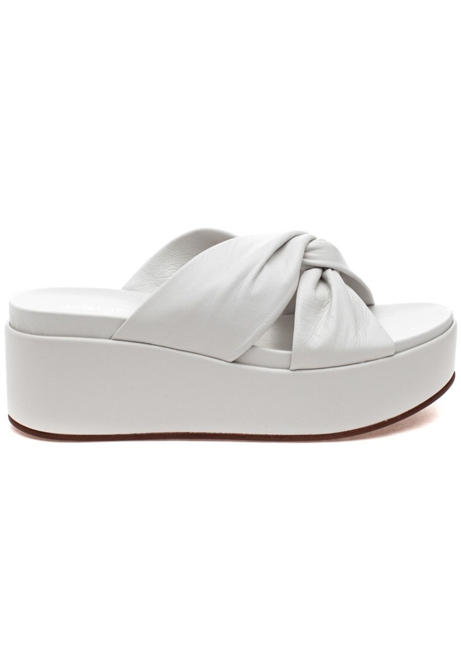 Women J/Slides Sandals | Quinn Sandal White Leather
