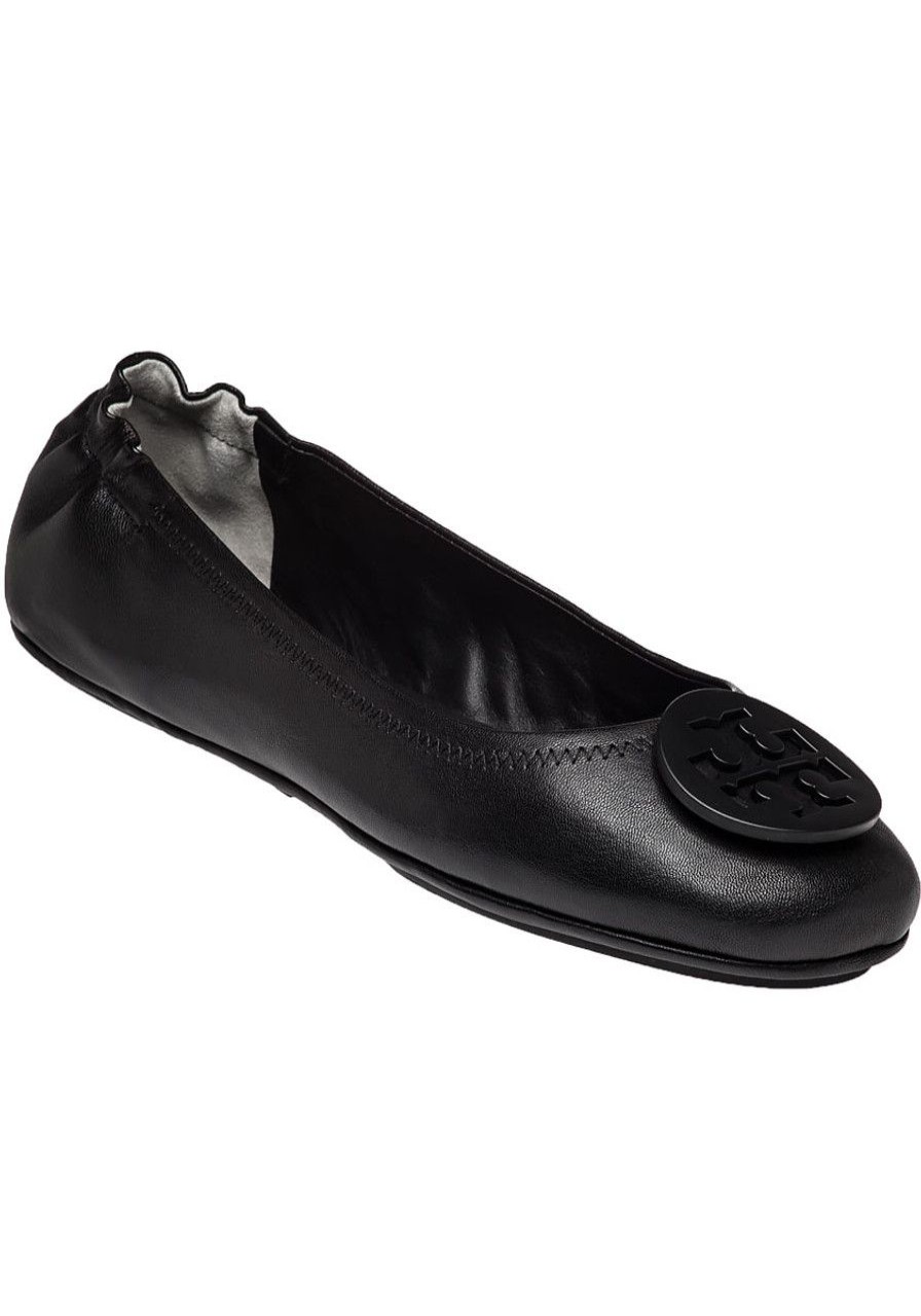 Women Jildor Shoes Flats | Minni Travel Ballet Flat Black Leather