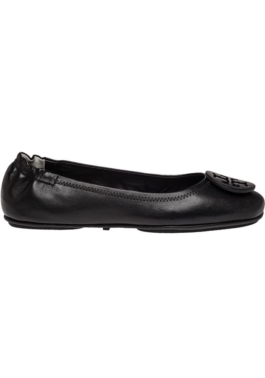 Women Jildor Shoes Flats | Minni Travel Ballet Flat Black Leather