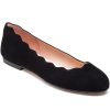 Women French Sole Flats | Jigsaw Flat Black Suede