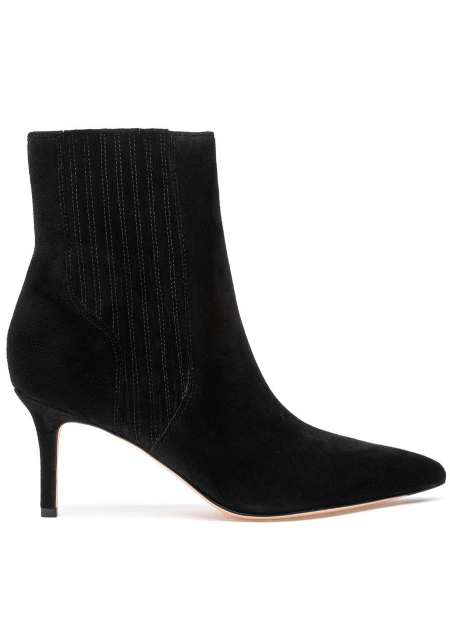 Women Veronica Beard Boots | Lisa 70 Boot Black Suede