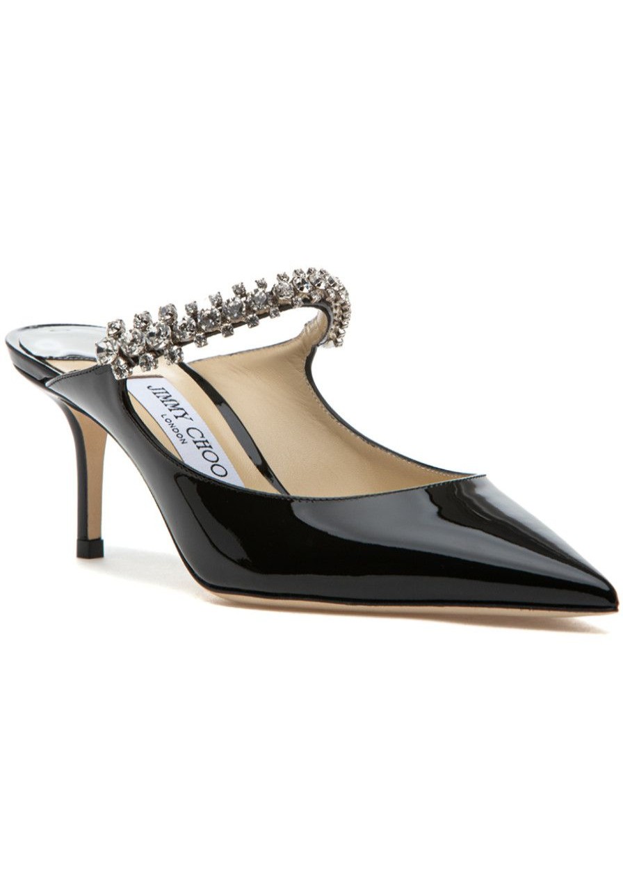 Women Jimmy Choo Mules & Clogs | Bing 65 Mule Black Patent Leather