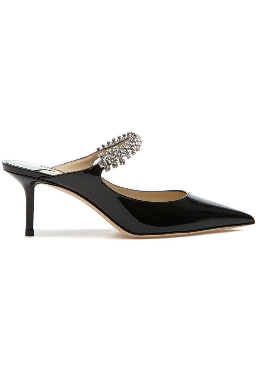 Women Jimmy Choo Mules & Clogs | Bing 65 Mule Black Patent Leather