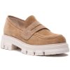 Women 275 Central Loafers & Oxfords | Lindor Loafer Taupe Suede