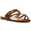 Women Veronica Beard Sandals | Salva-3 Sandal Caramel Suede
