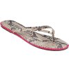 Women Tkees Sandals | Lip Liners Flip Flop Pink Venom Snake