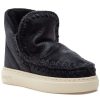 Women Mou Boots | Eskimo Sneaker Bold Black Crinkle