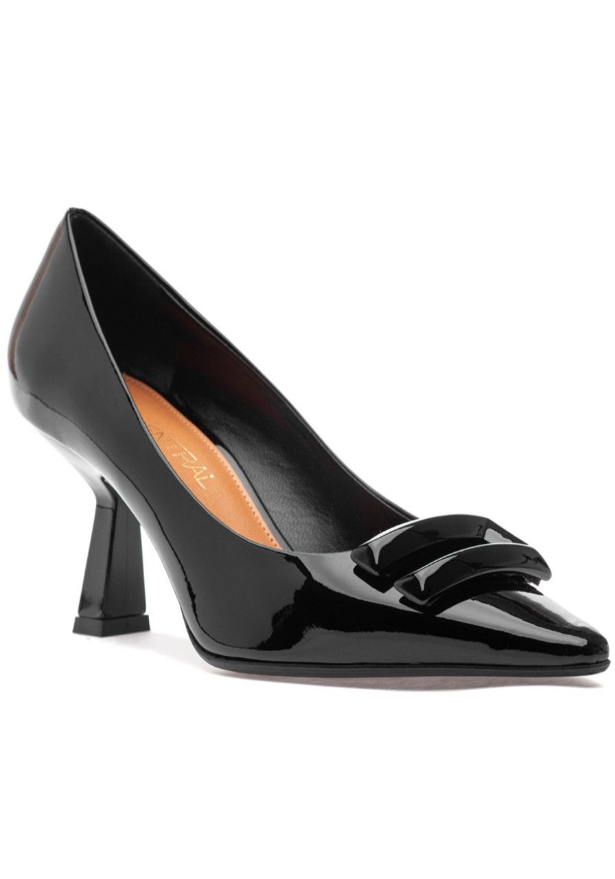 Women 275 Central Pumps | Celine Pump Black Patent Leather