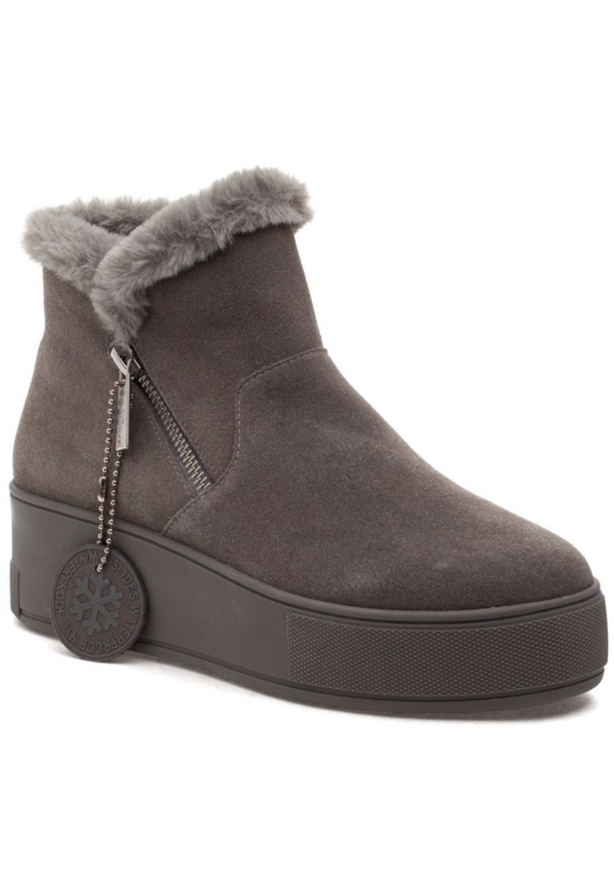 Women J/Slides Boots | Marie Boot Grey Waterproof Suede