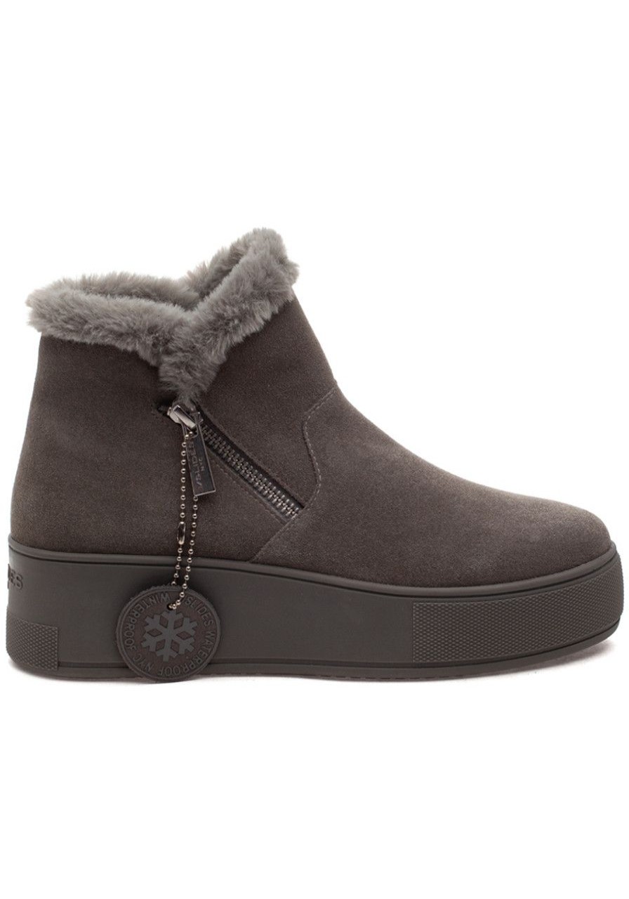 Women J/Slides Boots | Marie Boot Grey Waterproof Suede