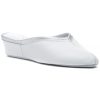 Women Jacques Levine Slippers | 4640 Slipper White/Silver