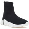 Women Jeffrey Campbell Sneakers | Redman Stretch Sneaker Black Fabric