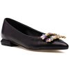 Women 275 Central Flats | Lopez Flat Black Leather