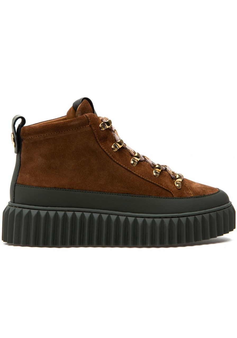 Women Voile Blanche Boots | Helia Boot Militare-Brown