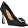 Women 275 Central Pumps | Forever Pump Black Satin