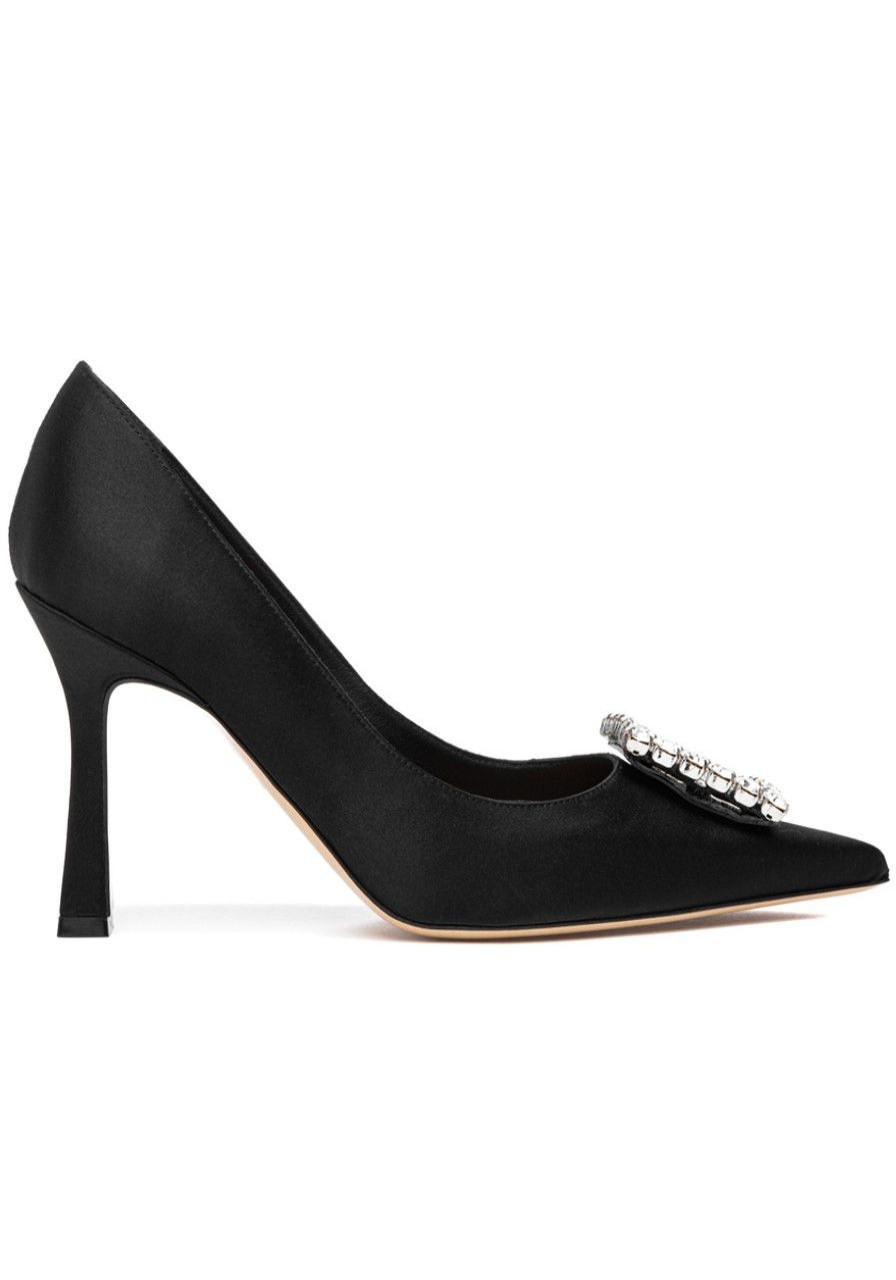 Women 275 Central Pumps | Forever Pump Black Satin