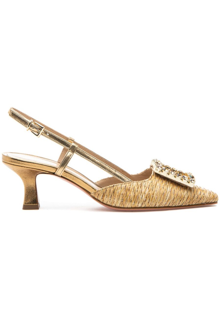 Women 275 Central Pumps | Forest Pump Raffia