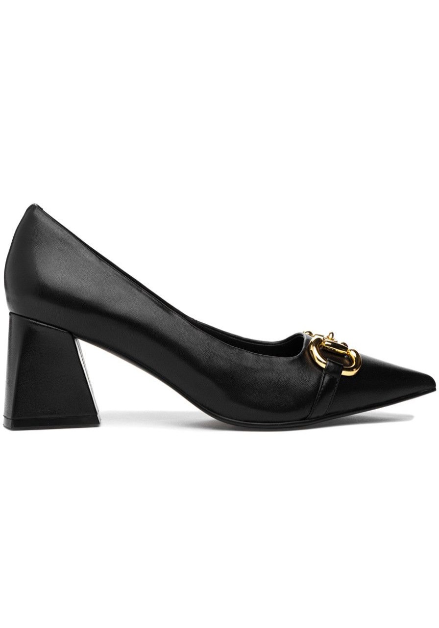 Women Jeffrey Campbell Pumps | Happy Hour Pump Black Leather