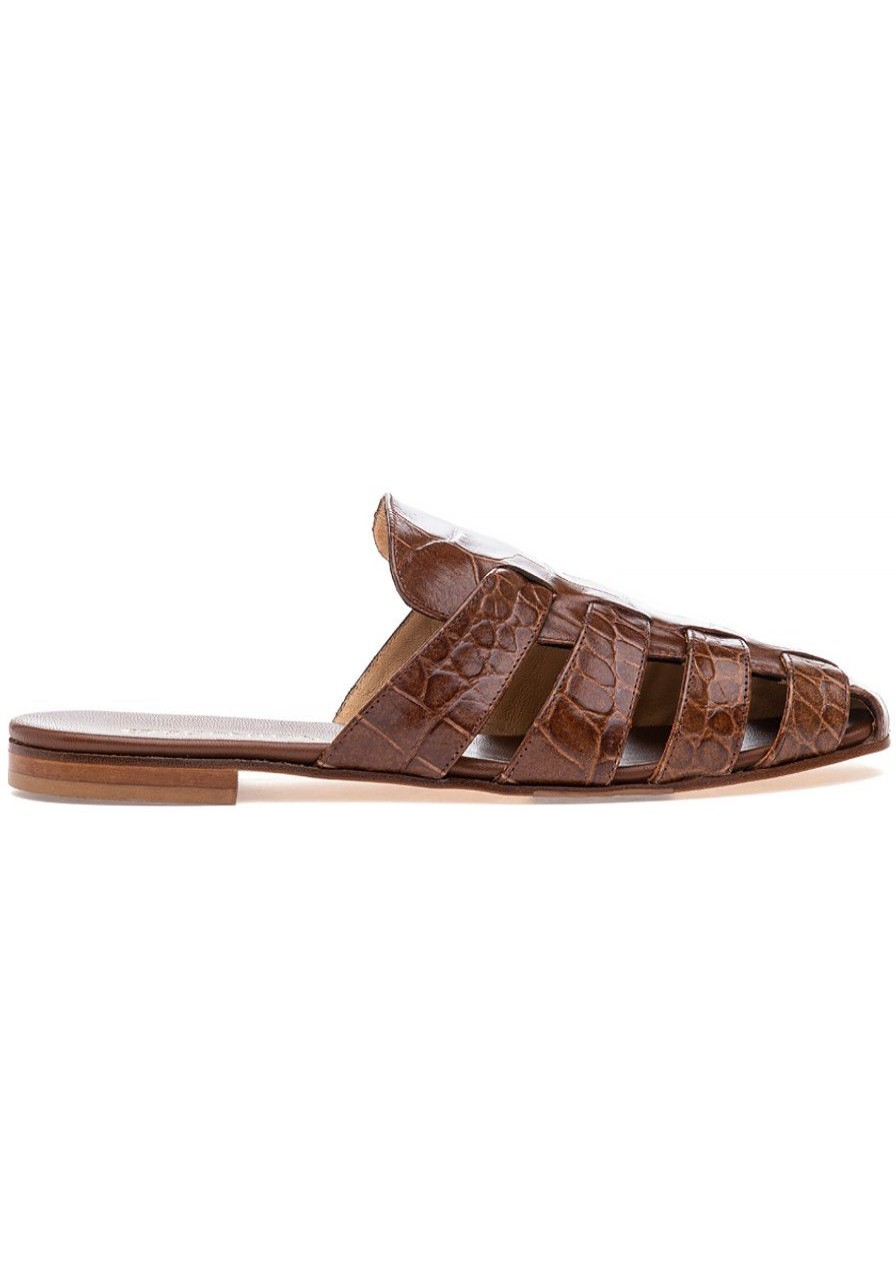Women 275 Central Flats | Pistol Mule Cuoio