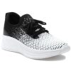 Women Urban Sport Sneakers | Holly Sneaker White/Black Knit